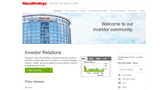 Desktop Screenshot of ir.microstrategy.com
